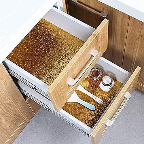 ShieldWrap™ Aluminum Foil Kitchen Backsplash – Peel & Stick Waterproof Shelf Liner