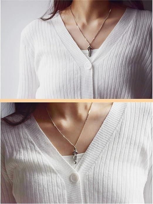 EternalHug™ Silver & Black Couple Pendant Necklace – Symbol of Love & Togetherness