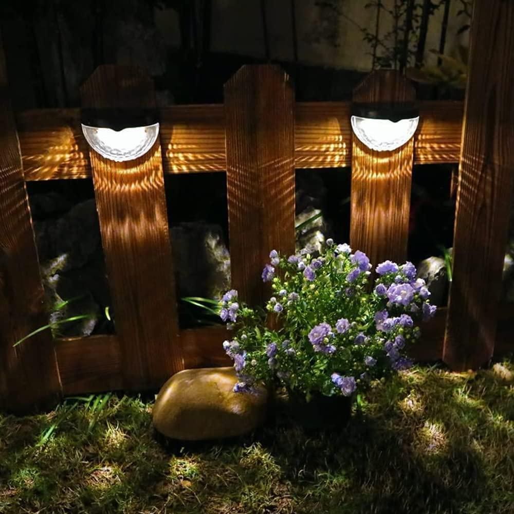 SolarGlow™ Outdoor Fence Lights (Pack of 4) – Auto-On, Zero Electricity Cost