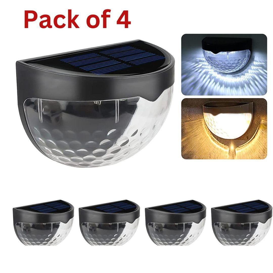 SolarGlow™ Outdoor Fence Lights (Pack of 4) – Auto-On, Zero Electricity Cost