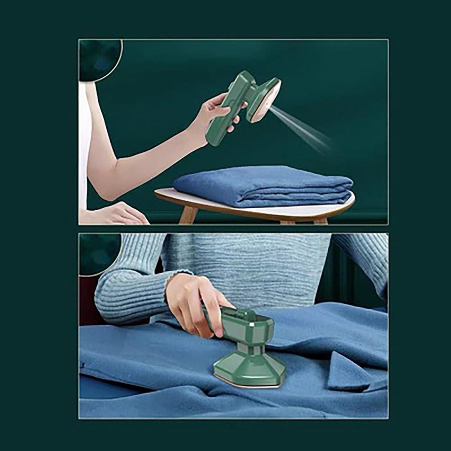 SmoothPress™ 2-in-1 Travel Steamer & Iron – Compact, Powerful & Fast Wrinkle Removal!