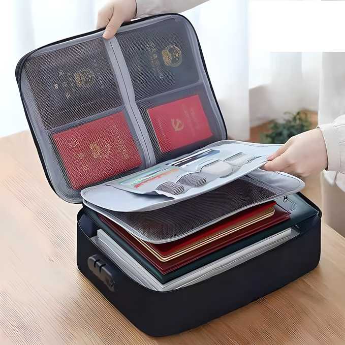 SecureGuard™ Waterproof Document Organizer – Ultimate Protection for Your Important Files
