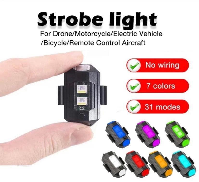 GlowBeam™ 7-Color LED Strobe Light – USB Rechargeable, Multi-Mode Signal & Safety Light