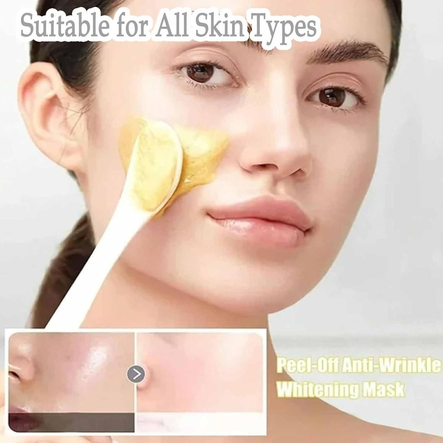 24K Gold Peel-Off Mask (Pack of 2) – Deep Cleanse, Brighten & Rejuvenate