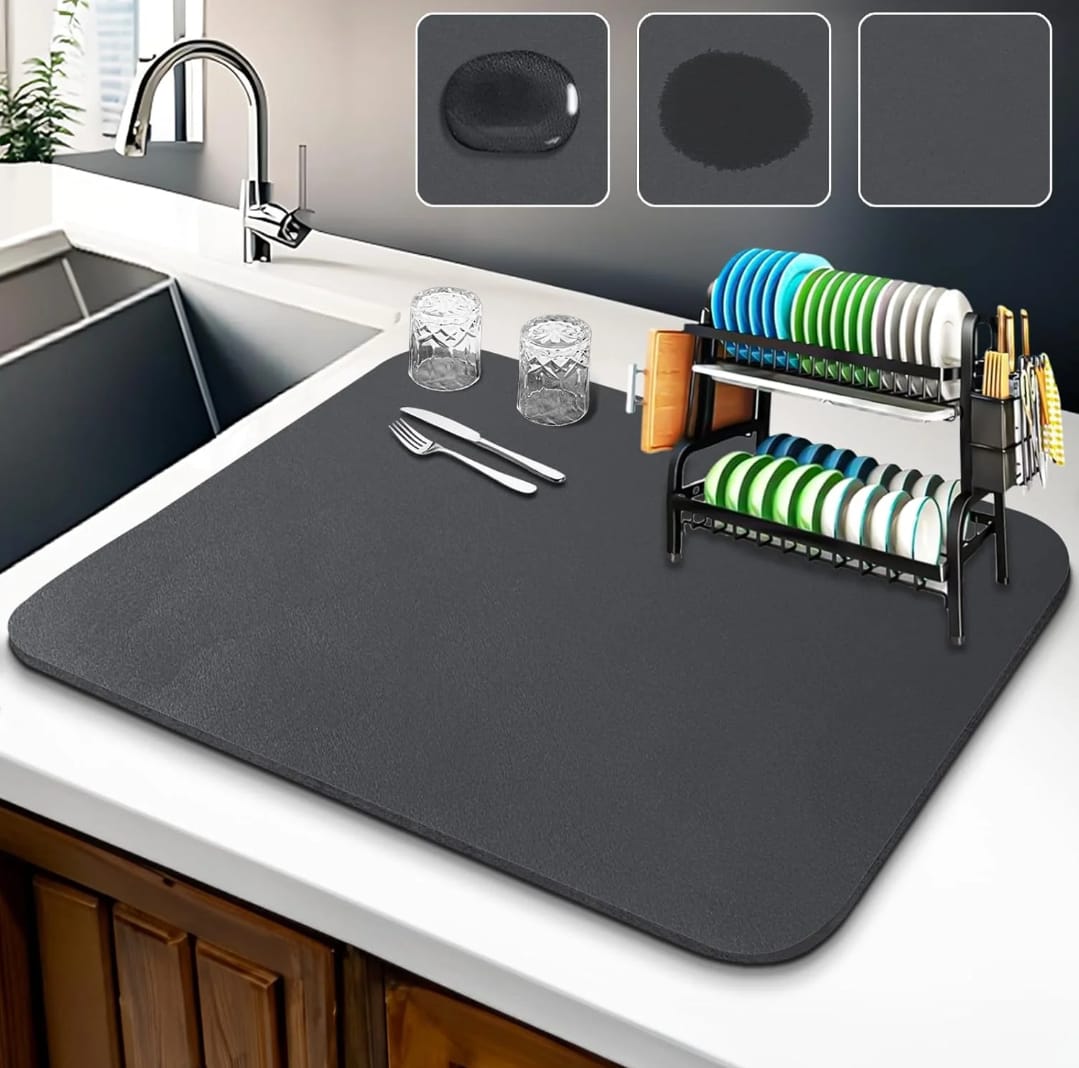 Premium, Ultra-Absorbent Kitchen Drying Mats (Buy 1 Get 1 Free)