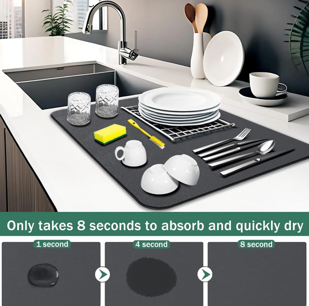 Premium, Ultra-Absorbent Kitchen Drying Mats (Buy 1 Get 1 Free)
