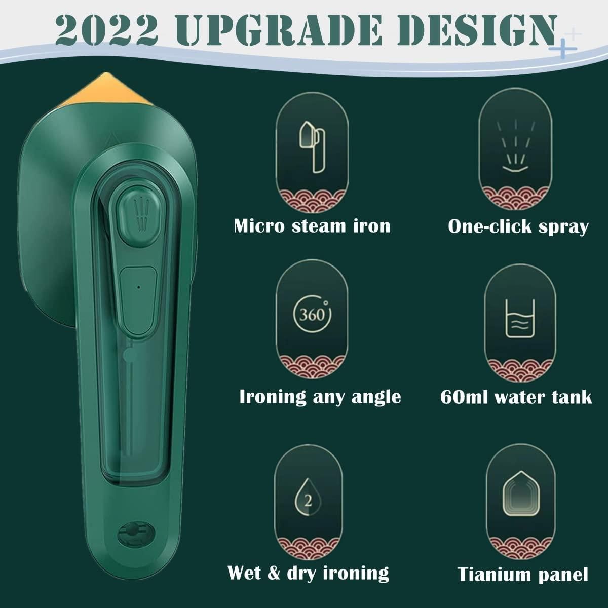 GlideSteam Mini Travel Iron – Portable Handheld Steamer