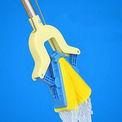 AquaGrip™ Folding Squeeze Sponge Mop – Ultra Absorbent & Expandable Cleaning Tool