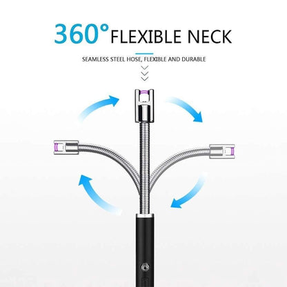 FlameTech™ USB Plasma Rechargeable Electric Lighter – Windproof, Flameless & Safe