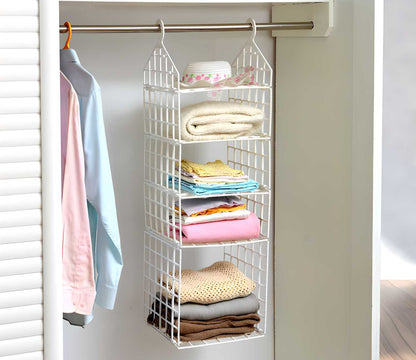 SpaceMax 5-Layer Folding Hanging Clothes Organizer