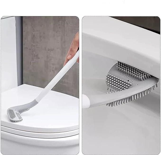 FlexiClean™ 360° Silicone Toilet Brush Set – Deep Cleaning, No Dead Ends! (Pack of 2)