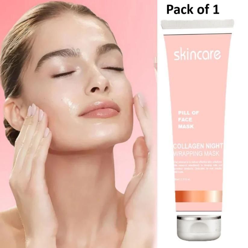 GlowFirm™ Collagen Night Peel-Off Mask – Hydrate, Firm & Rejuvenate While You Sleep