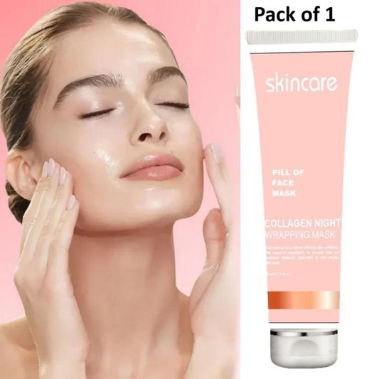 GlowFirm™ Collagen Night Peel-Off Mask – Hydrate, Firm & Rejuvenate While You Sleep