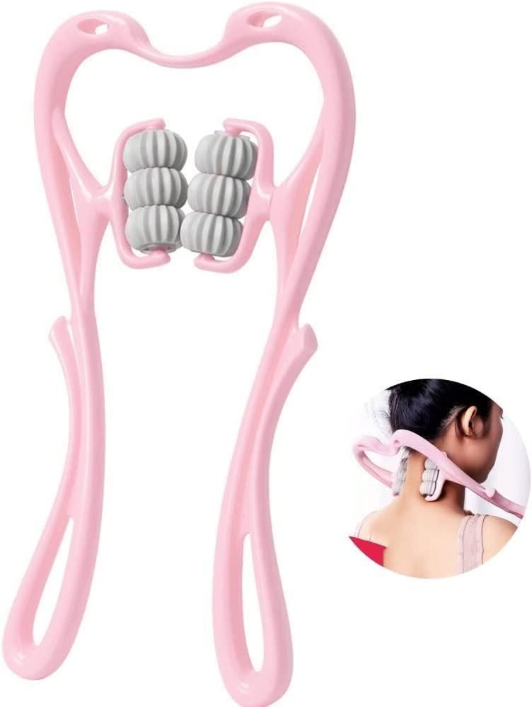 RelaxaNeck™ 6-Wheel Dual Pressure Point Cervical Neck Massager – Instant Pain Relief & Relaxation