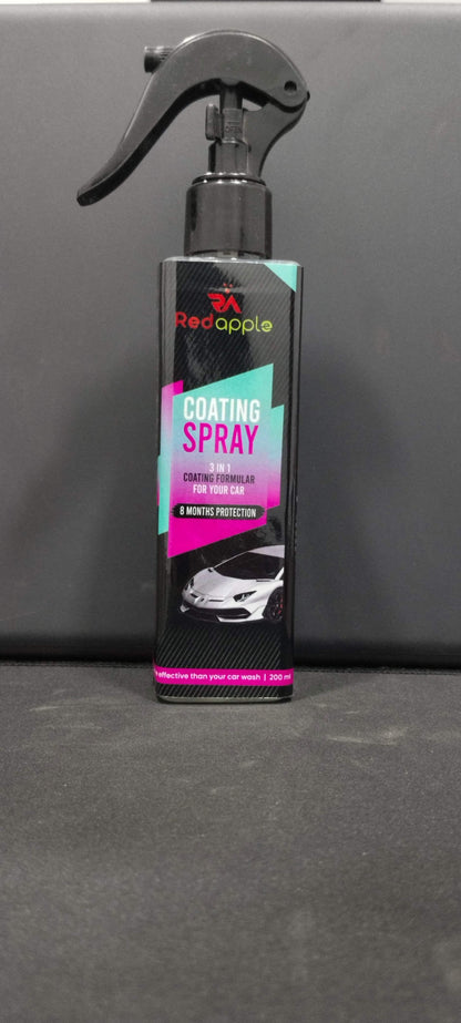 ShinePro™ Car Detailing Combo – 3-in-1 Coating Spray + Interior Foam Cleaner + Microfiber Towel