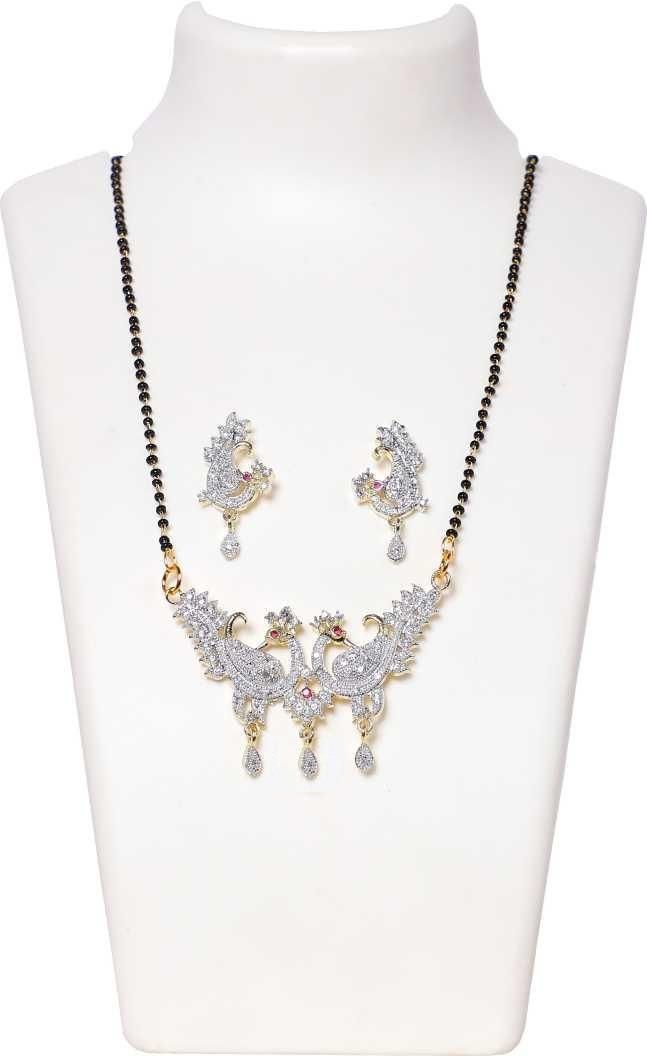 RoyalGleam™ American Diamond Alloy Mangalsutra – Timeless Elegance & Grace