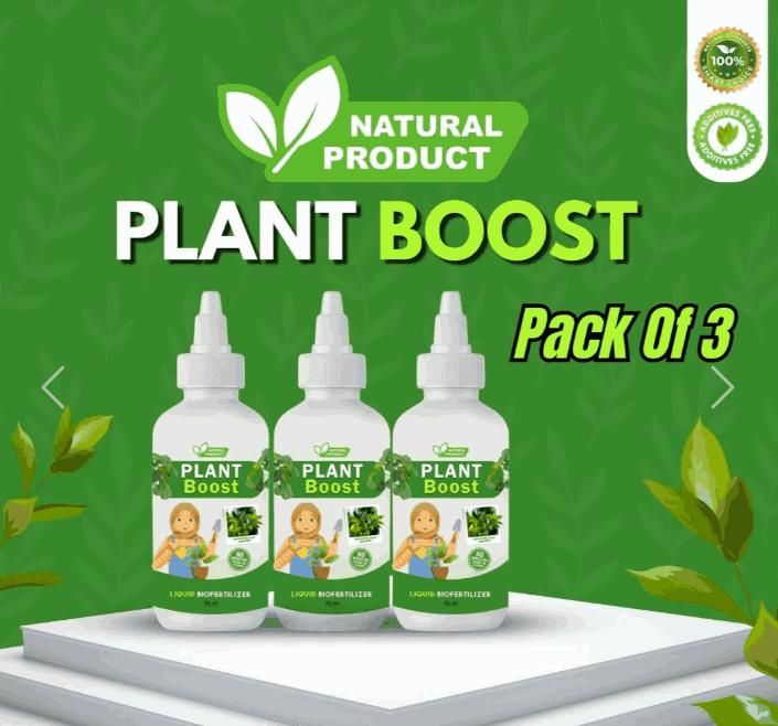 GrowMax™ Plant Booster – Fast-Acting Liquid Fertilizer for Healthy, Thriving Plants (Pack of 3)