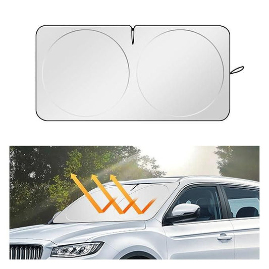 ShadeGuard™ Folding Car Window Sunshade Cover – UV Protection & Heat Resistant