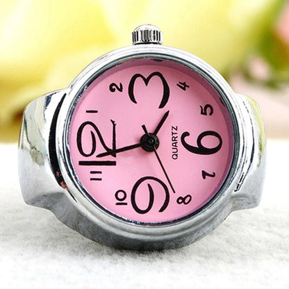 TimelessRing™ Analog Quartz Finger Watch – Stylish & Adjustable Ring Watch for Men & Women