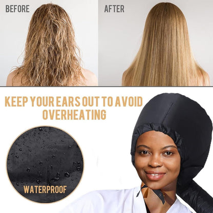 DryPro™ Hooded Hair Dryer Diffuser Cap – Fast, Even Drying for Frizz-Free Curls