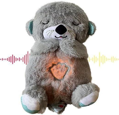 SleepBuddy™ Baby Sound Machine & Breathing Otter – Portable Plush Soothing Toy