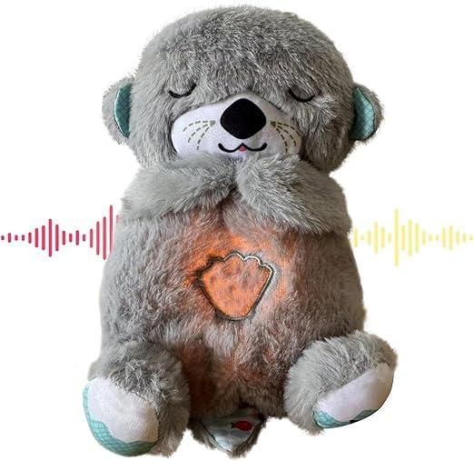 SleepBuddy™ Baby Sound Machine & Breathing Otter – Portable Plush Soothing Toy