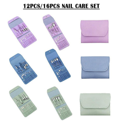 GlamCare™ 18-in-1 Professional Manicure & Pedicure Set – Salon-Quality Grooming at Home