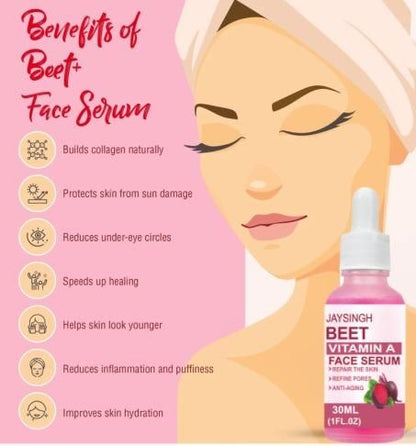 GlowBeet™ Vitamin A Face Serum – Unlock Radiant, Youthful Skin