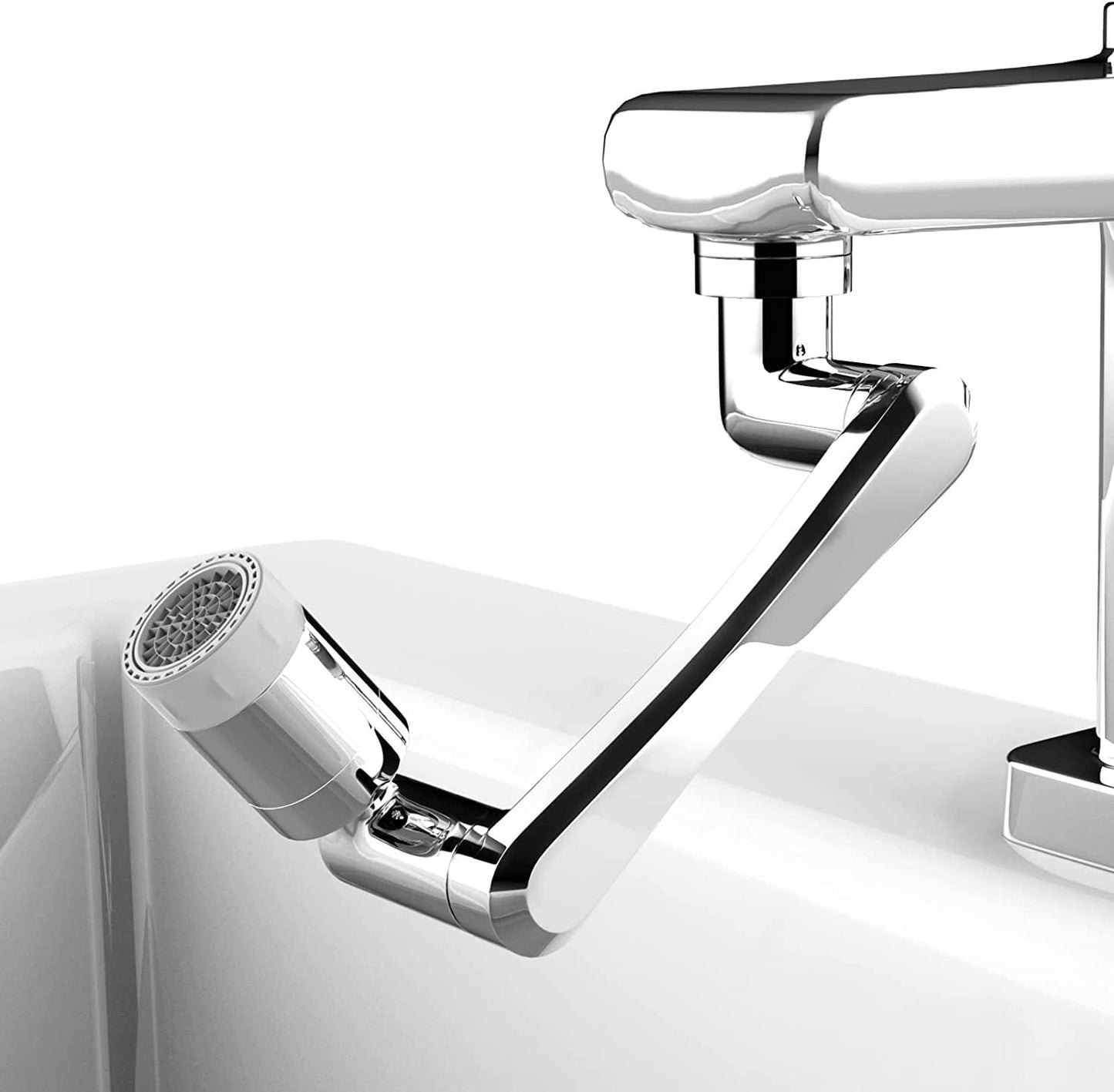 AquaFlex™ 1440° Rotating Faucet Extender – Splash-Free & Dual-Mode Water Flow