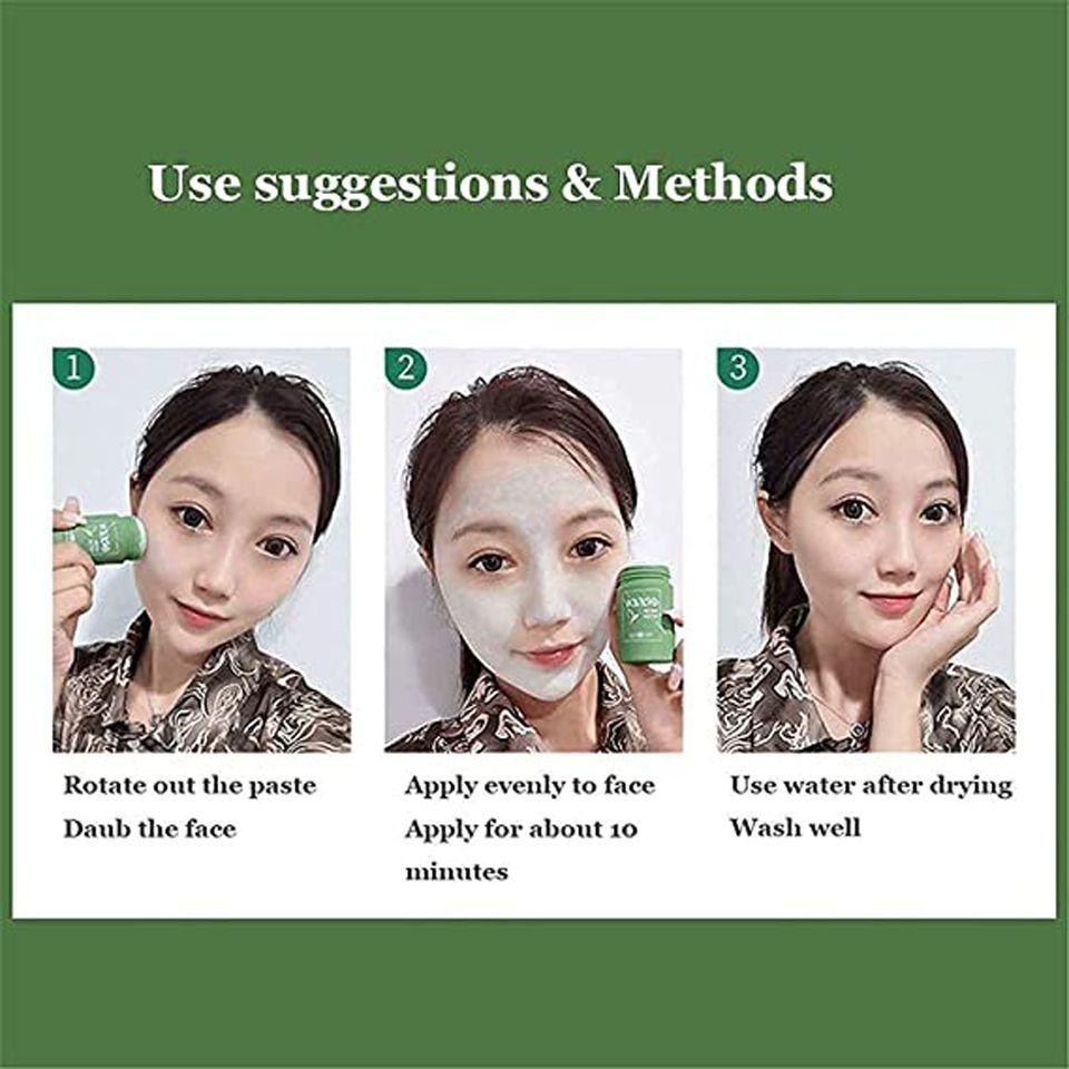 GlowPur™ Green Tea Cleansing Mask Stick – Blackhead Remover & Oil Control Formula