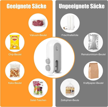 SealEase™ 2-in-1 Portable Mini Bag Sealer – USB Rechargeable Heat Sealing Machine with Cutter