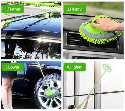 FlexiReach™ Extendable Cleaning Mop – Long Handle & 360° Swivel Head