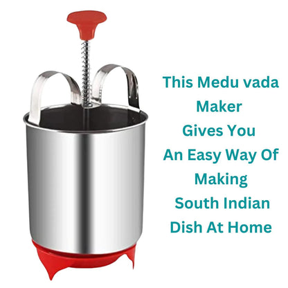 VadaMaster™ Stainless Steel Medu Vada Maker – Effortless Homemade South Indian Vadas