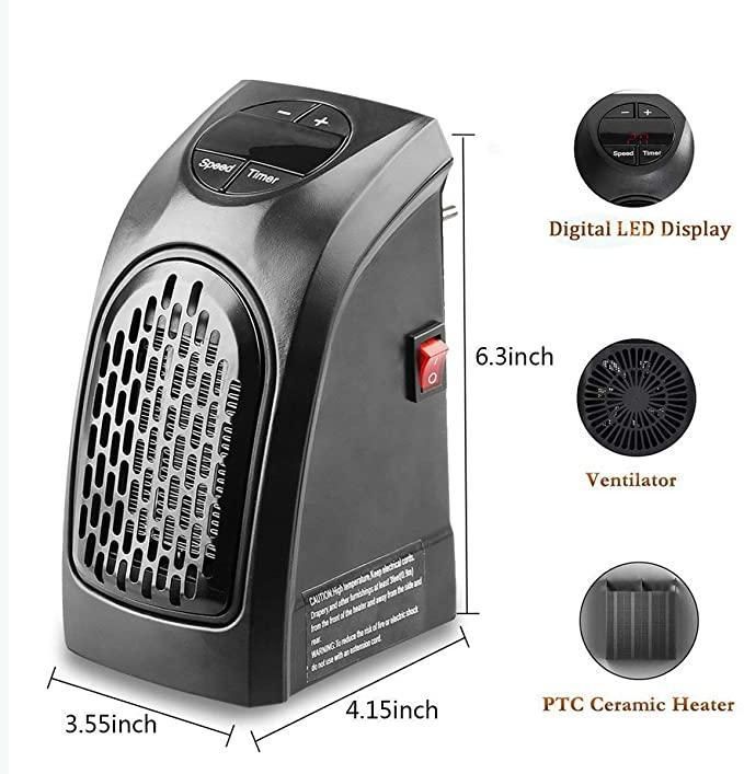 HeatWave™ 400W Portable Wall Heater – Instant Warmth, Compact & Energy Efficient