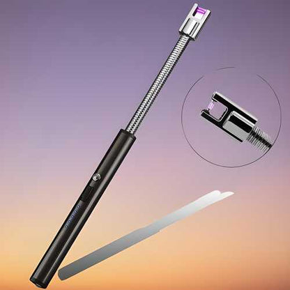 FlameTech™ USB Plasma Rechargeable Electric Lighter – Windproof, Flameless & Safe
