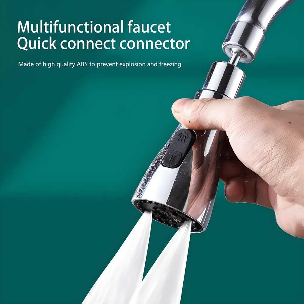 AquaFlow 3-Modes Adjustable Kitchen Sink Faucet Nozzle