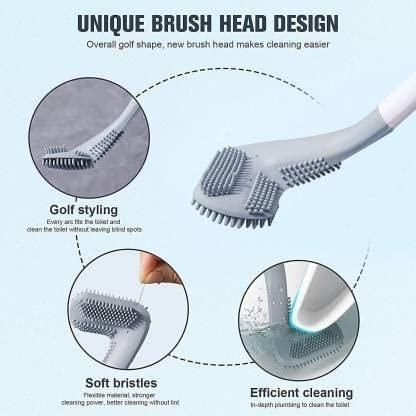 FlexiClean™ 360° Silicone Toilet Brush Set – Deep Cleaning, No Dead Ends! (Pack of 2)