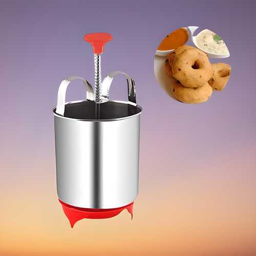 VadaMaster™ Stainless Steel Medu Vada Maker – Effortless Homemade South Indian Vadas