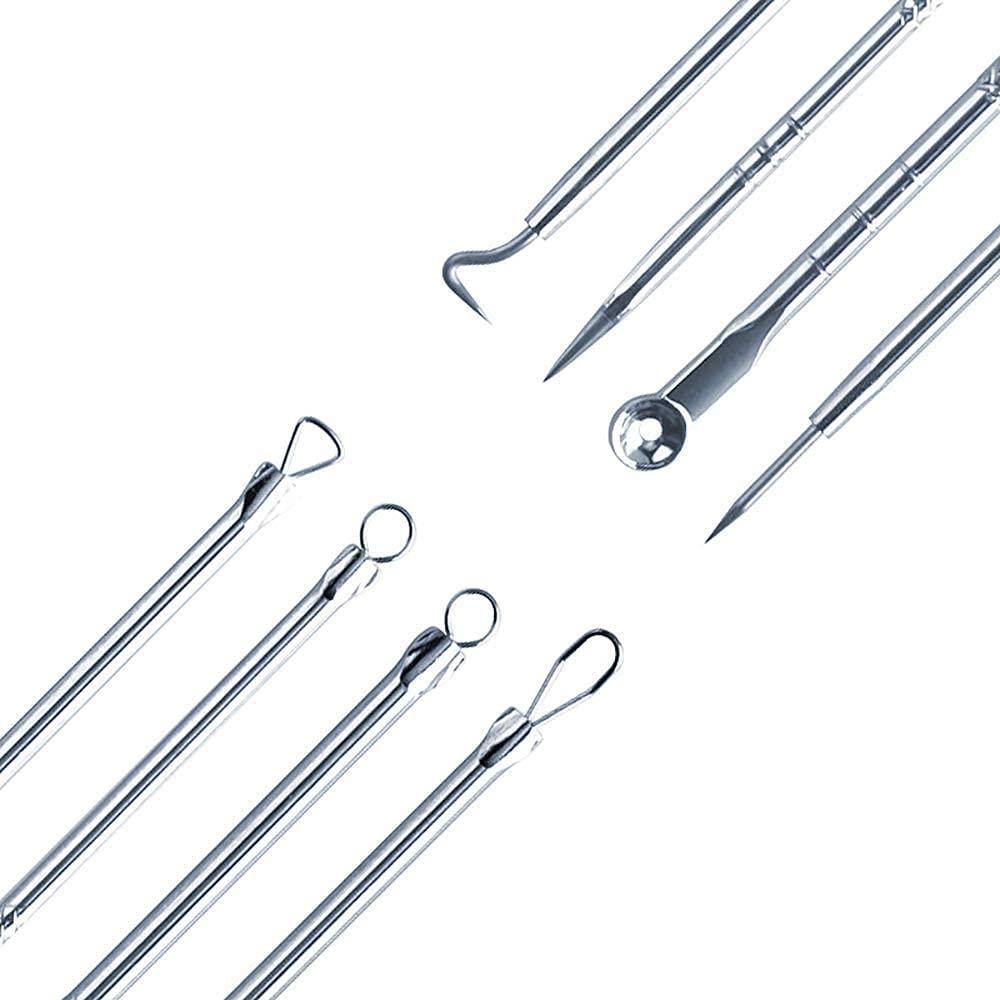 ClearSkin™ Stainless Steel Blackhead & Acne Extractor Set (4 Pcs) – Instant Pore Cleansing
