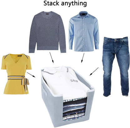 SmartFold Stackable Cloth Organizer – Space-Saving Wardrobe Solution