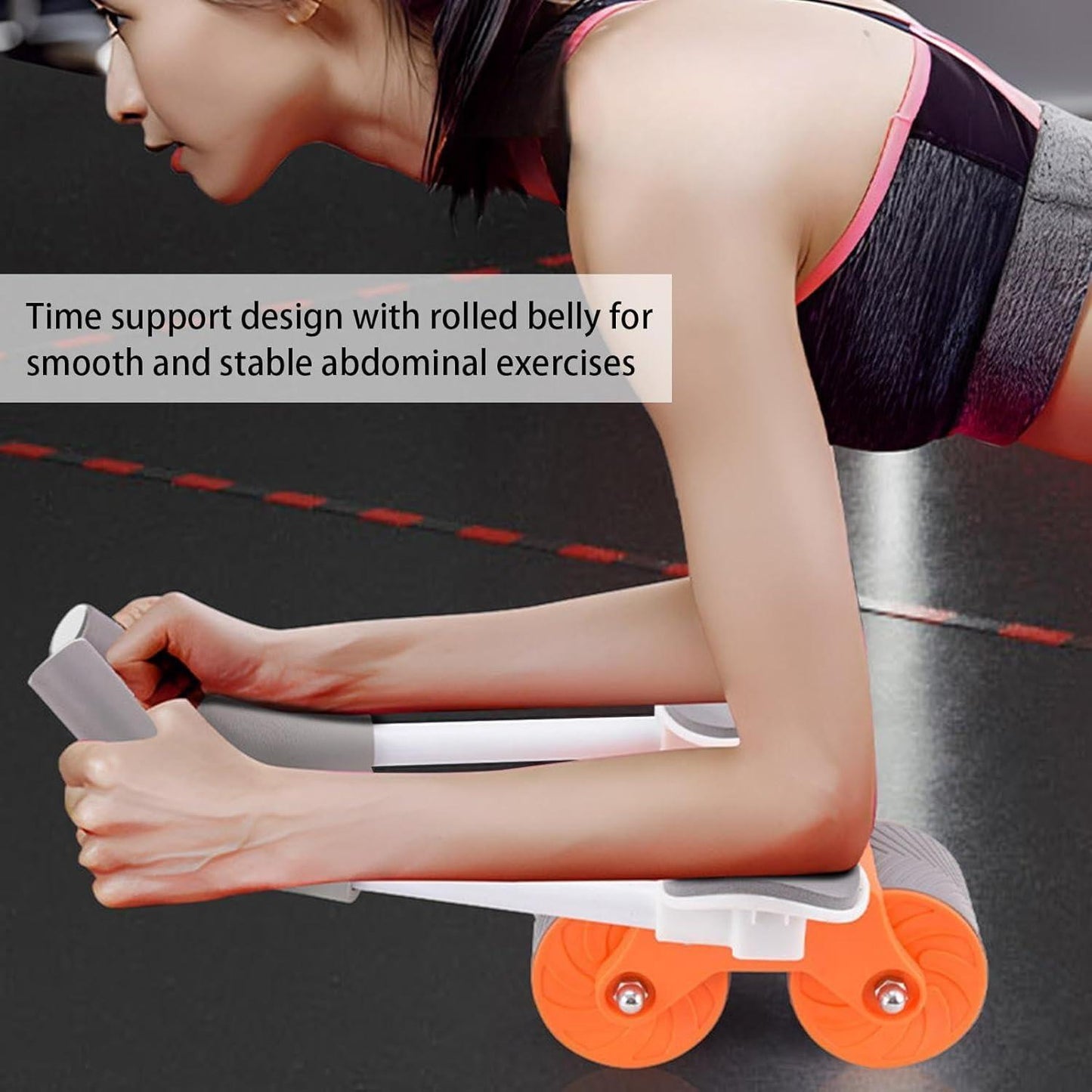 CoreBurner™ Ab Roller Pro – Full Body Home Workout Roller with Resistance & Knee Mat