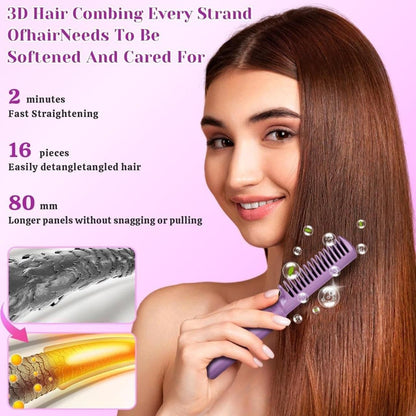 Meneflix Cordless Rechargeable Mini Hair Straightener & Hot Comb