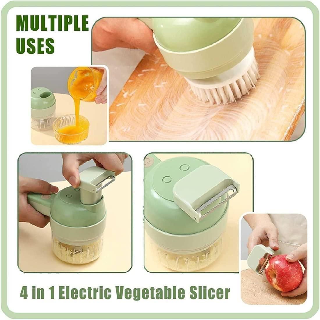 SwiftChop  Portable Electric Vegetable Cutter & Slicer Set