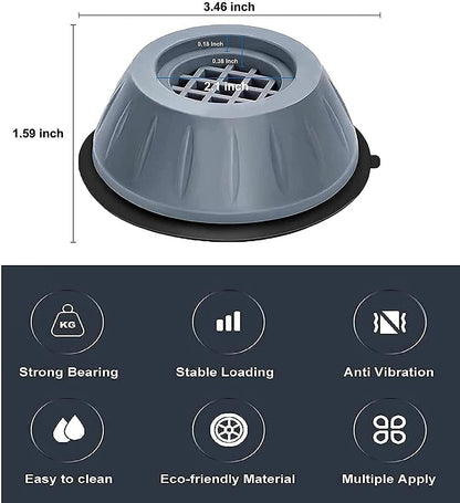 SilentShield™ Anti-Vibration Pads – Shockproof Feet for Washing Machines, Dryers & More (Set of 4)