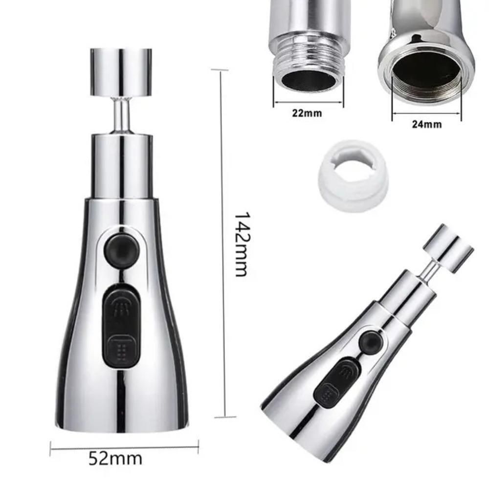 AquaFlow 3-Modes Adjustable Kitchen Sink Faucet Nozzle