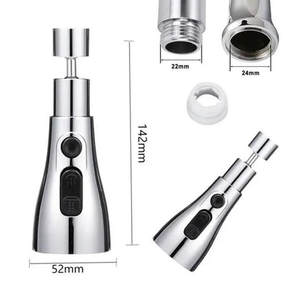 AquaFlow 3-Modes Adjustable Kitchen Sink Faucet Nozzle