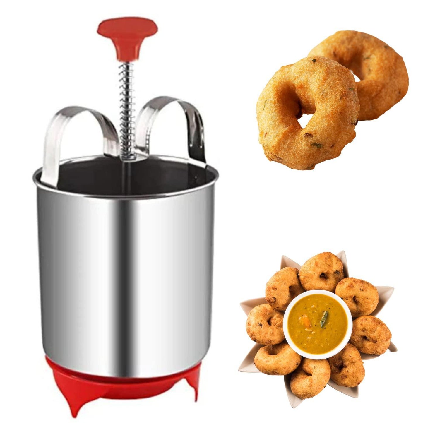 VadaMaster™ Stainless Steel Medu Vada Maker – Effortless Homemade South Indian Vadas