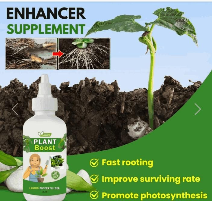 GrowMax™ Plant Booster – Fast-Acting Liquid Fertilizer for Healthy, Thriving Plants (Pack of 3)