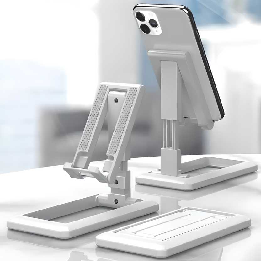 FlexiHold™ Foldable & Adjustable Mobile Phone & Tablet Stand – Ergonomic Desktop Holder