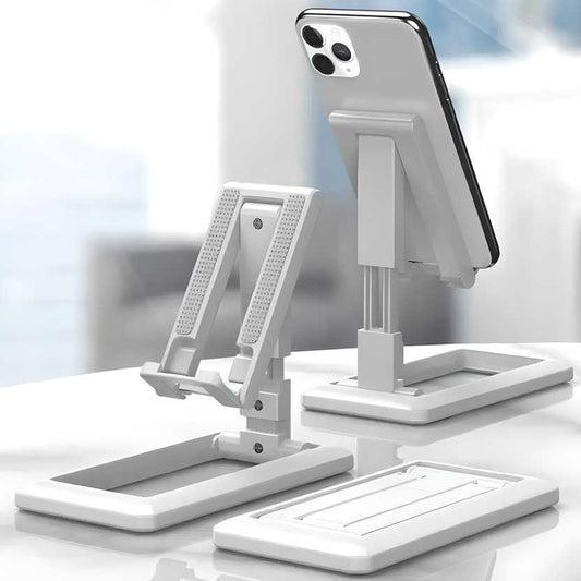 FlexiHold™ Foldable & Adjustable Mobile Phone & Tablet Stand – Ergonomic Desktop Holder